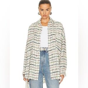 IRO • Madita shirt shacket tweed - 32 Small - oversized